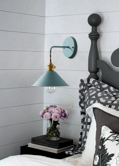 Skorter | Nordic Industrial Cone Gray Wall Lamp