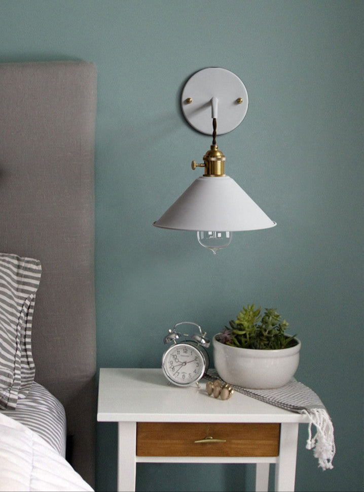 Skorter | Nordic Industrial Cone Yellow Wall Lamp