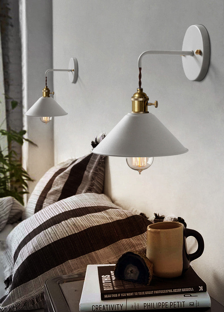 Skorter | Nordic Industrial Cone Gray Wall Lamp