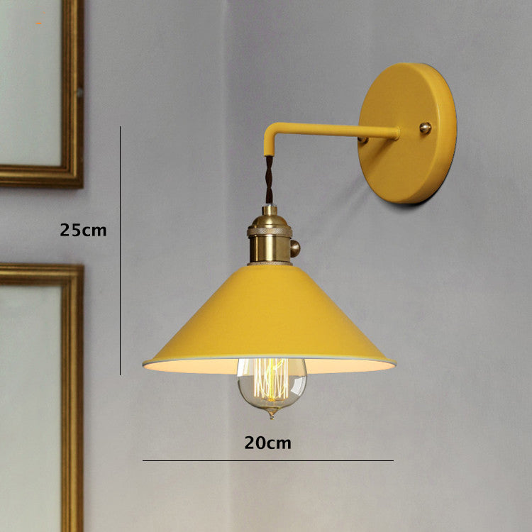 Skorter | Nordic Industrial Cone Blue Wall Lamp