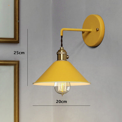 Skorter | Nordic Industrial Cone Blue Wall Lamp