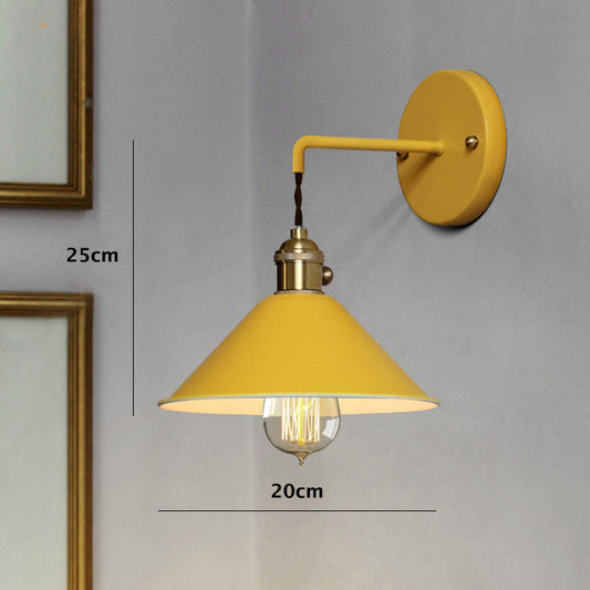 Skorter | Nordic Industrial Cone Gray Wall Lamp