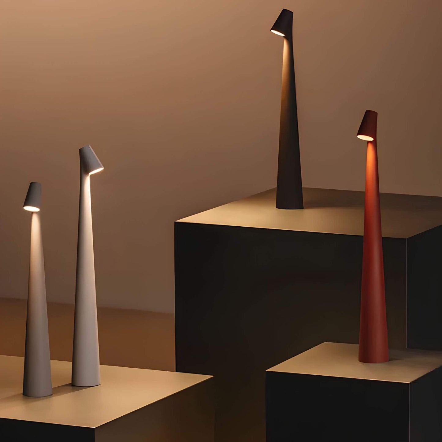 Skorter | Skorter Minimalistic LED Table Lamp | Wireless | Dimmable | Reading Lamp | Dining Room Lighting