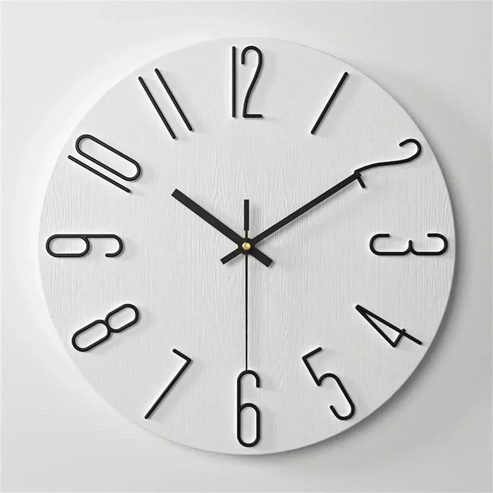 Skorter | Minimalist Frameless 3D Wall Clock with Silent Movement