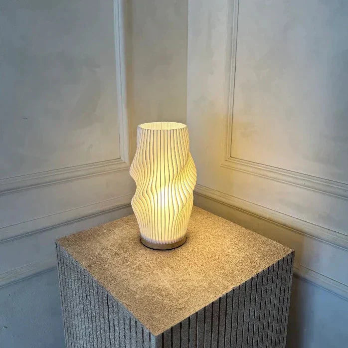Skorter | USB-Driven & Elegant Wave-Design Table Lamp | WaveGlow