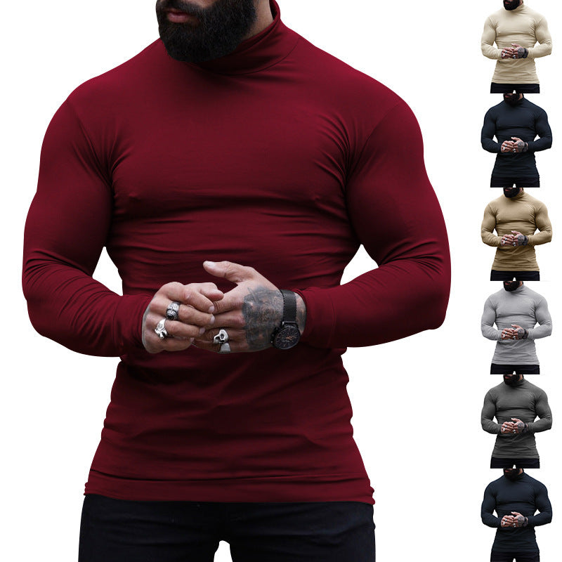 Men's turtleneck sweater made of fine cotton Skorter