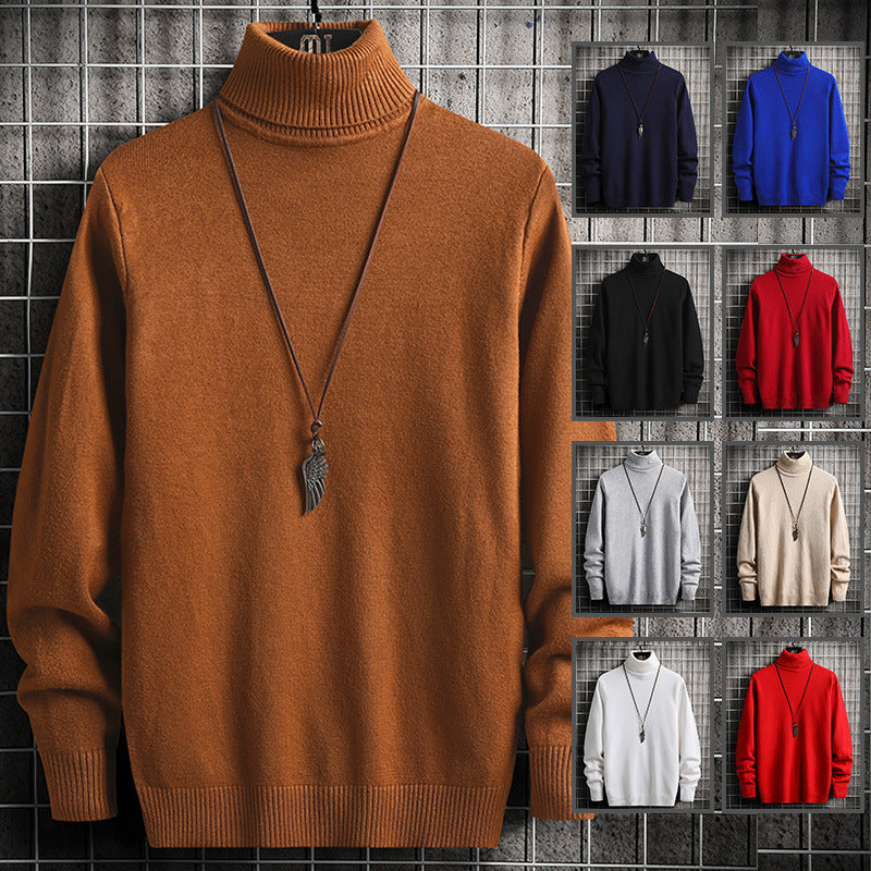Men's stylish turtleneck sweater made of high-quality cotton Skorter