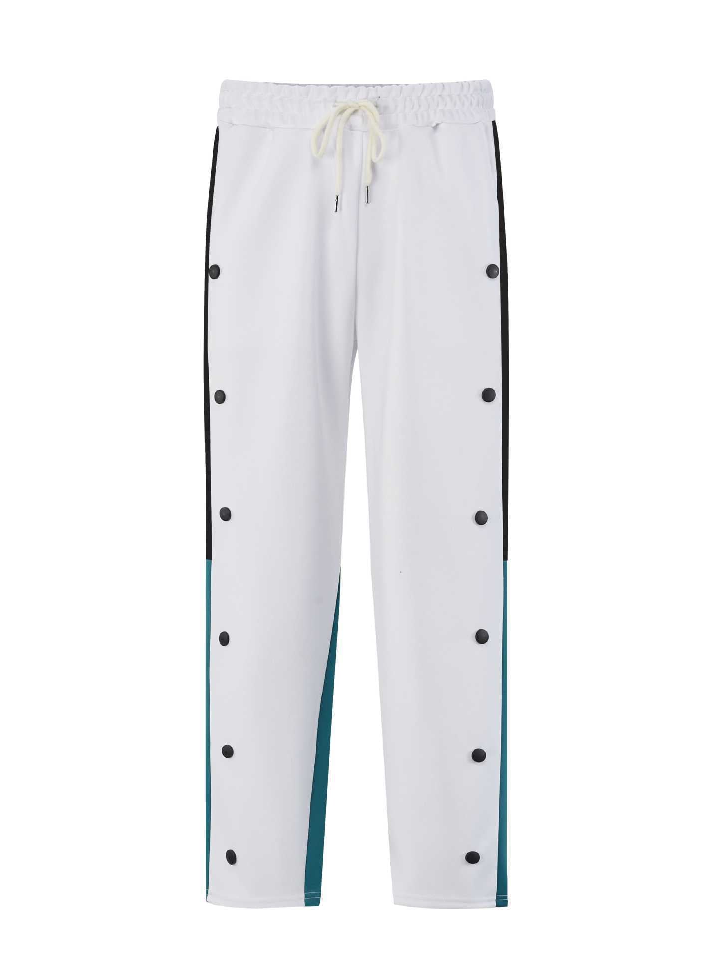 Men's sporty training pants with buttons and elastic waistband Skorter