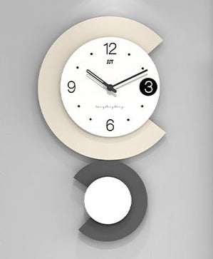 Skorter | Modern LED Lamp Silent Wall Clock for Living Room