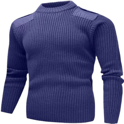 Men's textured knit top with shoulder details Skorter