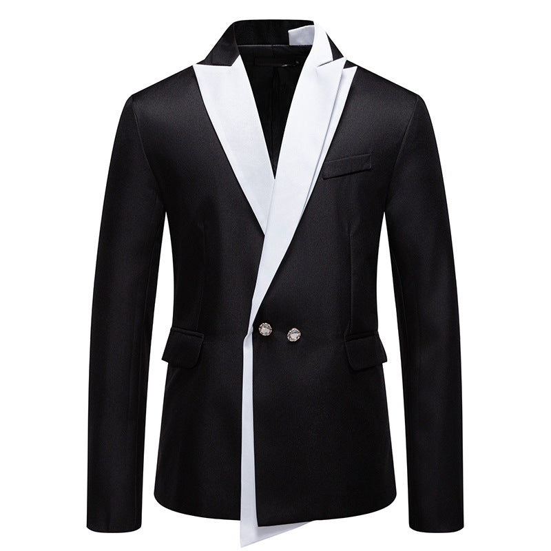 Men's Elegant Tuxedo Blazer with Contrasting Lapel Skorter