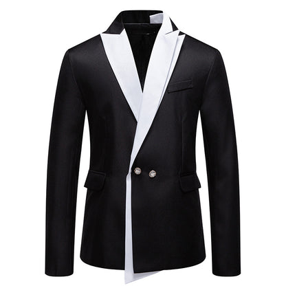 Men's Elegant Tuxedo Blazer with Contrasting Lapel Skorter