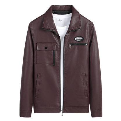 Men's Biker Jacket Made Of Faux Leather Skorter