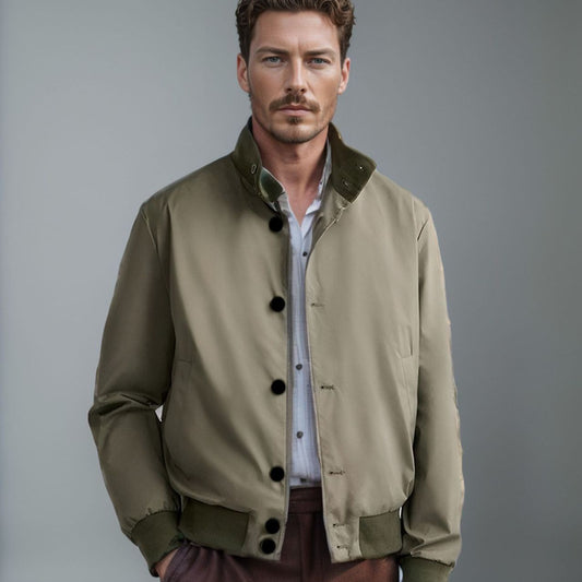 Men's sporty transitional jacket with zipper Skorter