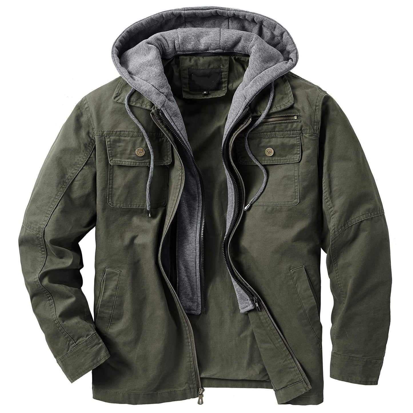 Men's versatile transitional jacket with integrated hood and practical pockets Skorter