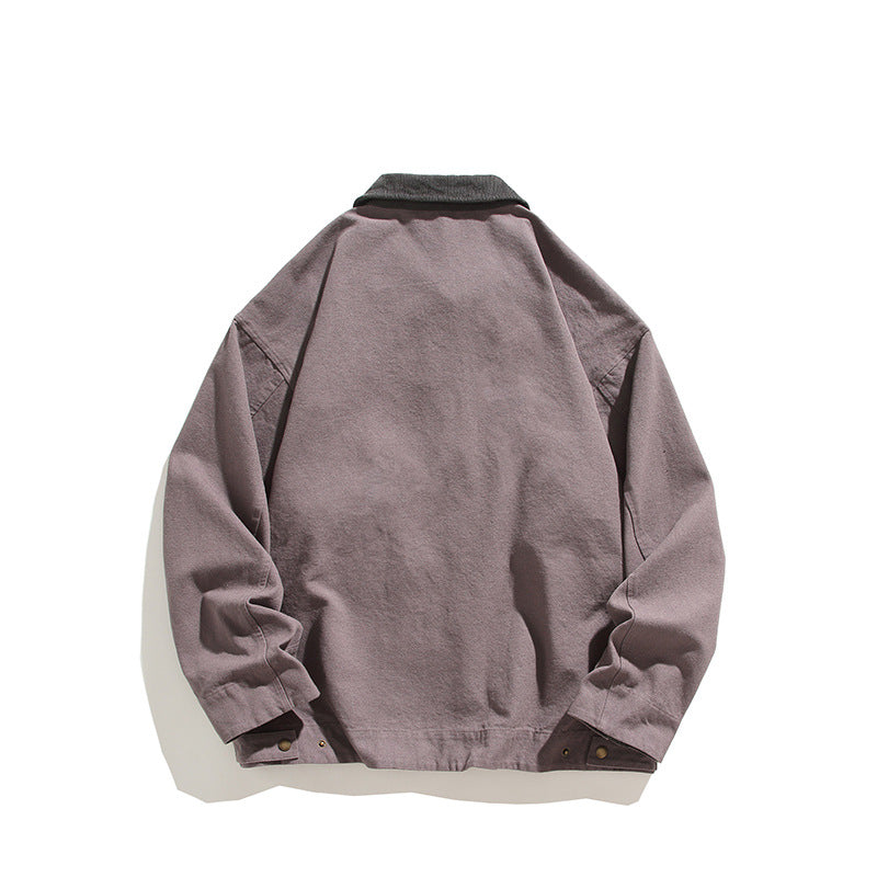 Men's robust leisure jacket with high collar and practical pockets Skorter