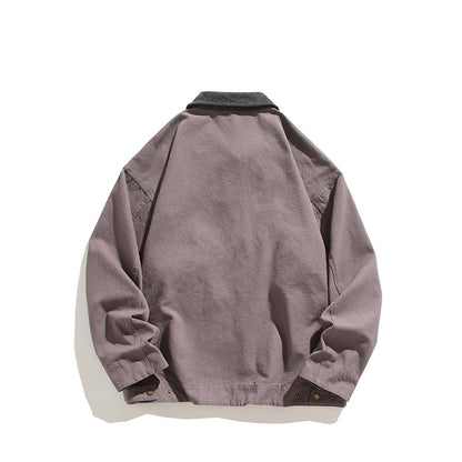 Men's robust leisure jacket with high collar and practical pockets Skorter