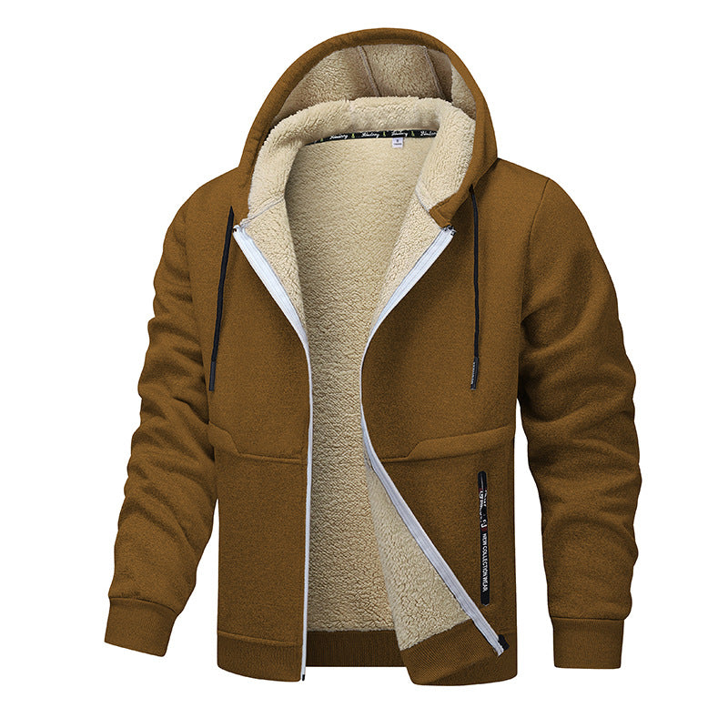 Men's warm fleece jacket with functional cut Skorter