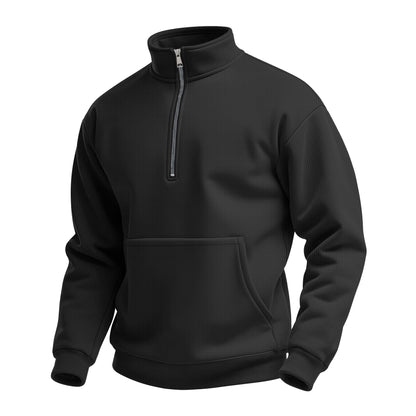 Men's fleece pullover with convertible collar Skorter