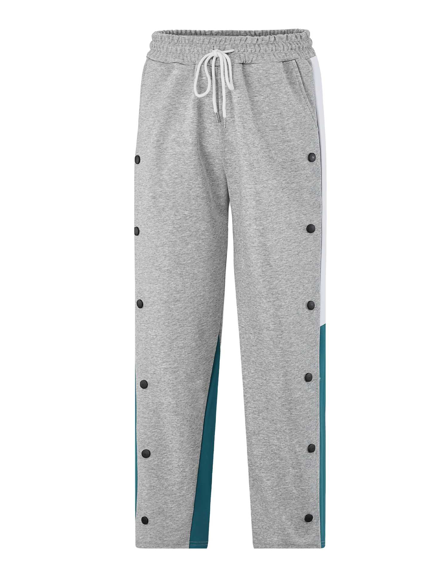 Men's sporty training pants with side snap buttons and elastic waistband Skorter