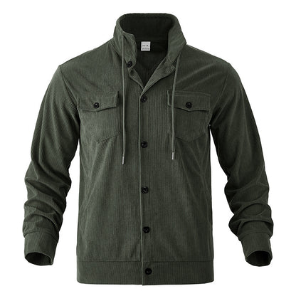 Men's utility jacket made of striped cord Skorter