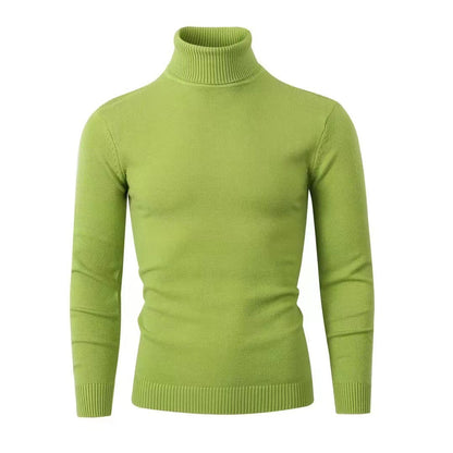 Men's turtleneck sweater made of fine cotton with a fitted cut Skorter