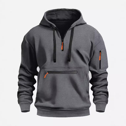 Men's stylish hoodie with practical zippered pockets Skorter