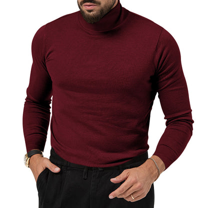 Men's elegant turtleneck sweater made of high-quality merino wool Skorter