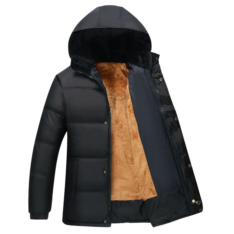 Men's stylish padded jacket with cozy inner lining and adjustable hood collar Skorter