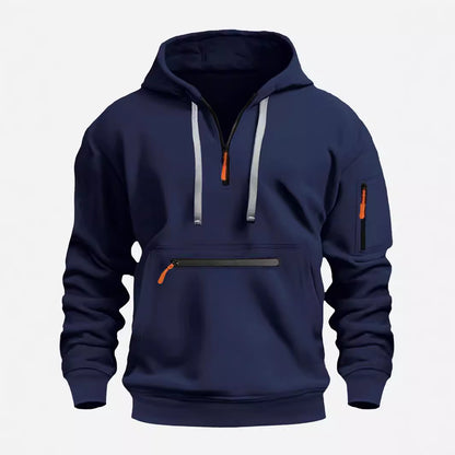 Men's stylish hoodie with practical zippered pockets Skorter