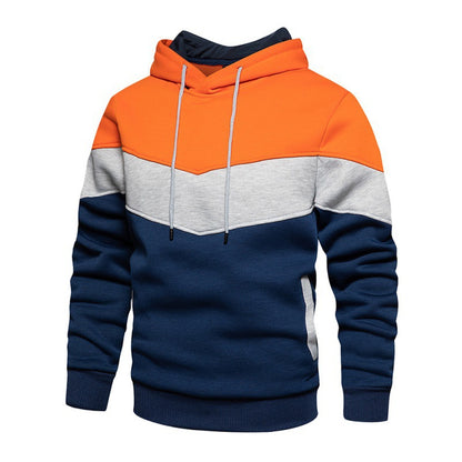 Men's sporty hoodie with modern color block design and breathable properties Skorter