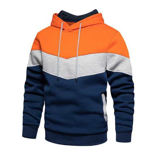 Men's sporty hoodie with modern color block design and breathable properties Skorter