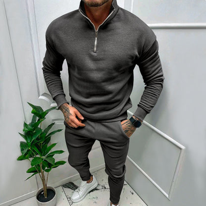 Men's sporty sweater with stand-up collar Skorter