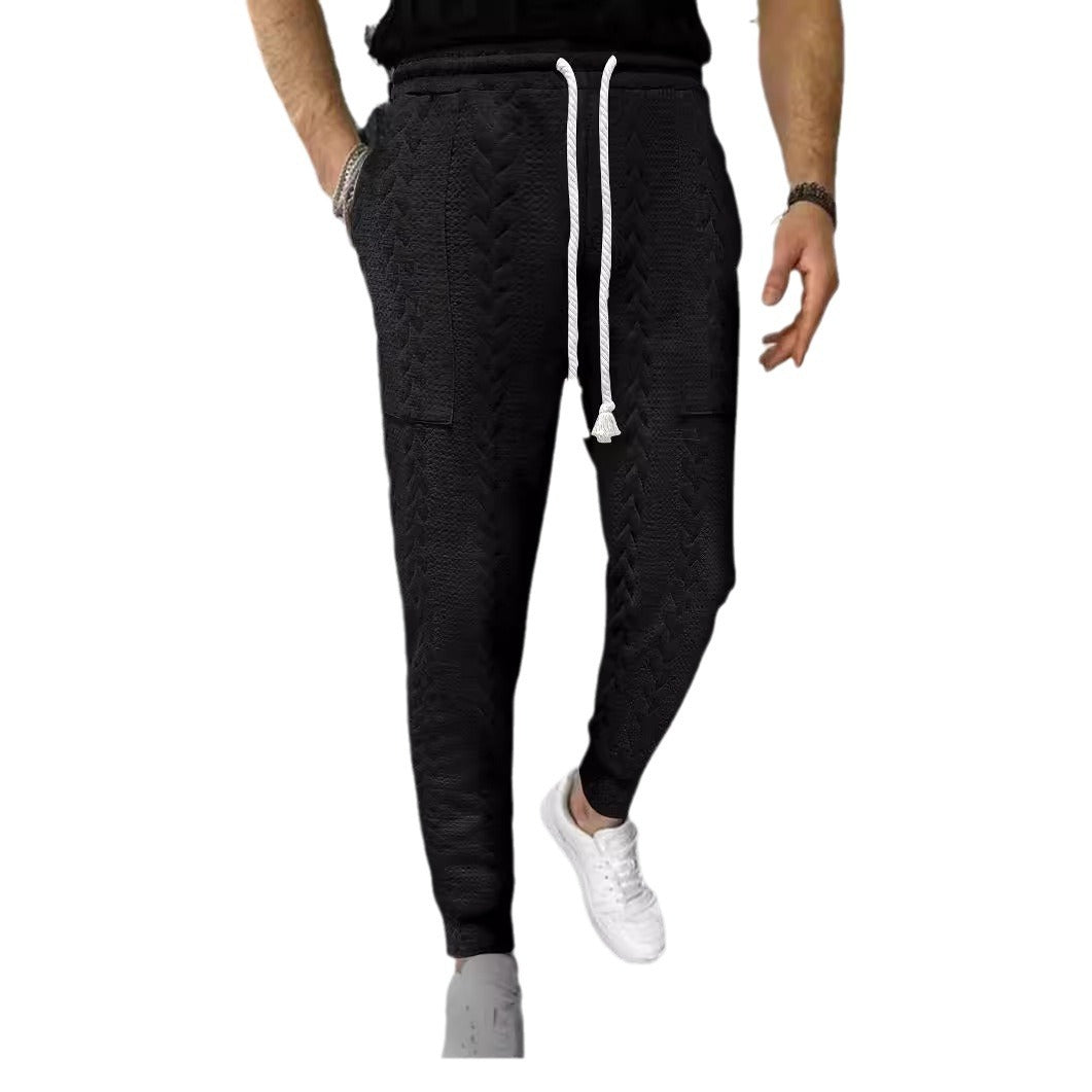 Men's cargo jogging pants with elastic waistband and practical pockets Skorter