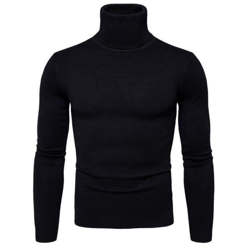 Men's elegant turtleneck sweater made of fine merino wool Skorter