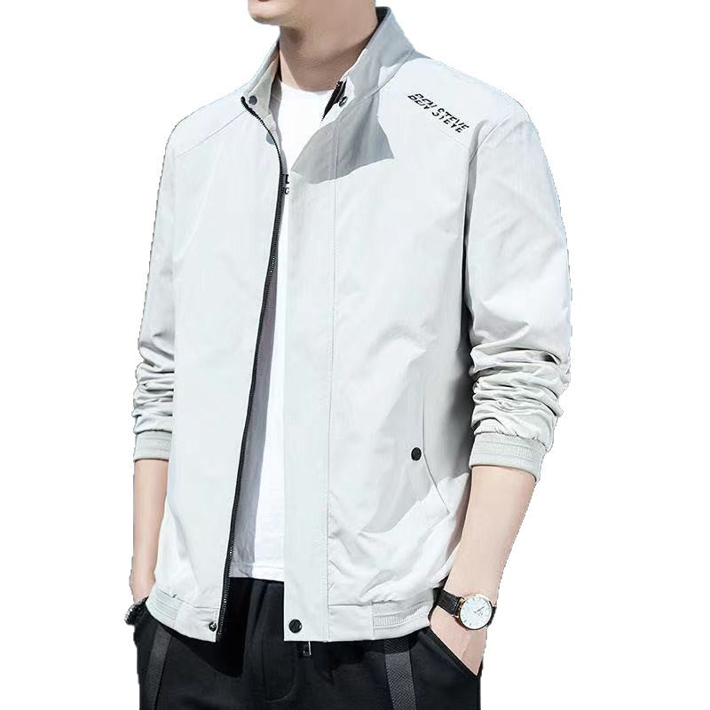 Men's sporty transitional jacket with high collar Skorter