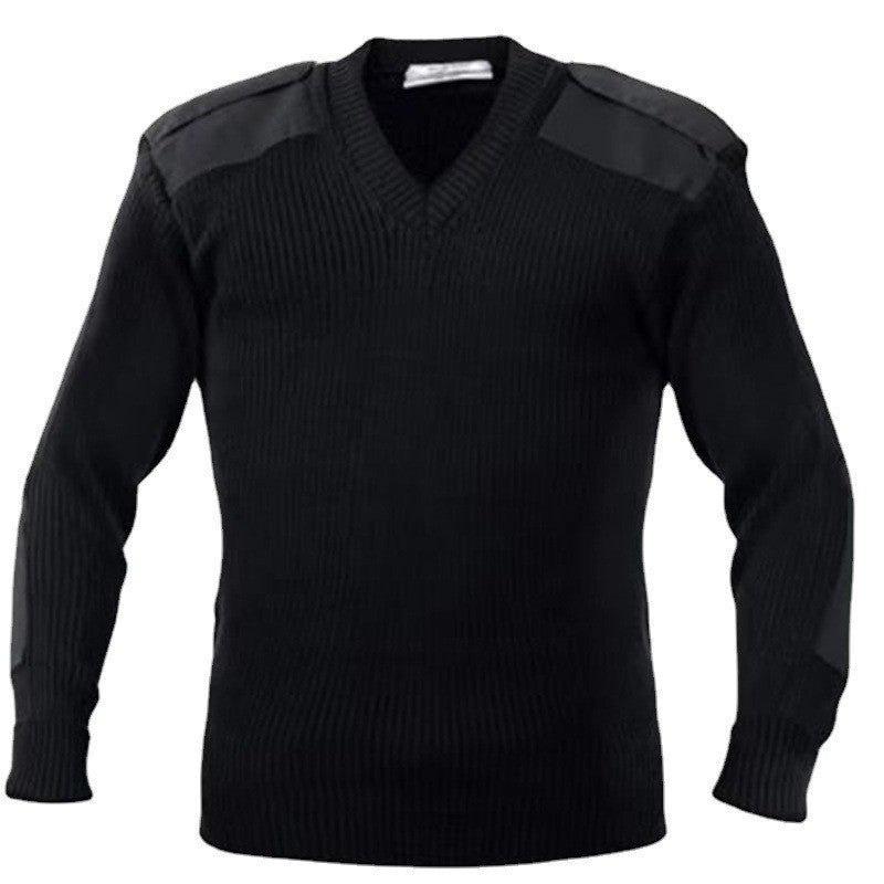 Men's textured knit top with shoulder details Skorter
