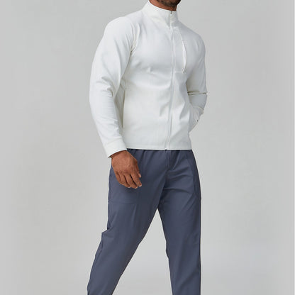 Men's Breathable Hybrid Jacket with High Collar Skorter