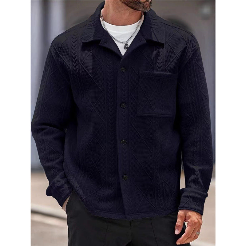 Men's textured leisure jacket Skorter