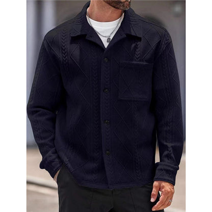 Men's textured leisure jacket Skorter