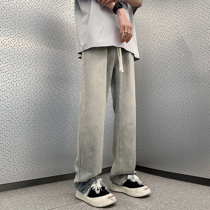 Men's loose Cargo Jeans with elastic waistband and practical pockets Skorter