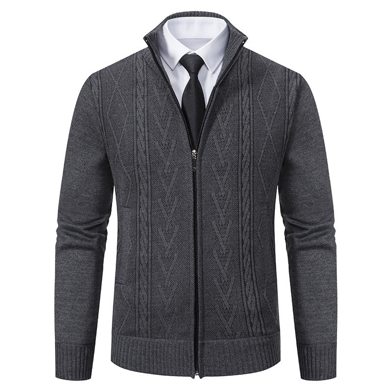 Men's cardigan with structured weave Skorter