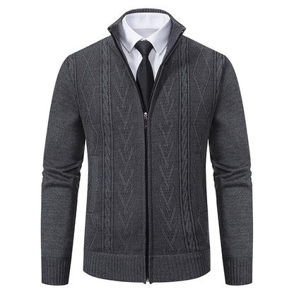 Men's cardigan with structured weave Skorter