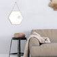 Skørter | Hanging Gold Hexagon Wall Mirror