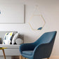 Skørter | Hanging Gold Hexagon Wall Mirror