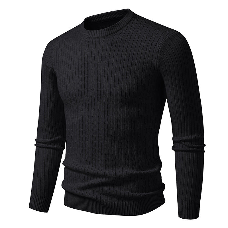Men's chunky knit sweater with modern cable pattern Skorter