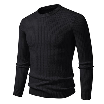 Men's chunky knit sweater with modern cable pattern Skorter