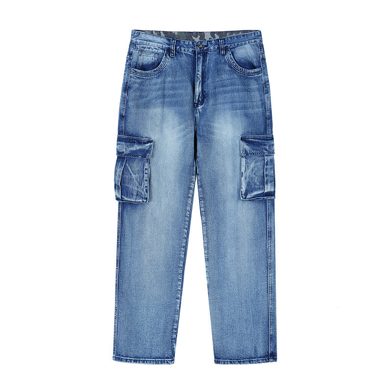 Men's cargo jeans with practical side and back pockets Skorter