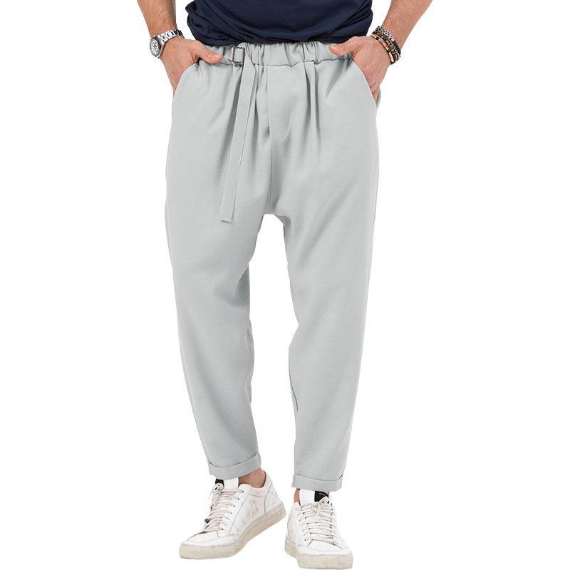 Men's stylish harem pants with elastic waistband and practical side pockets Skorter