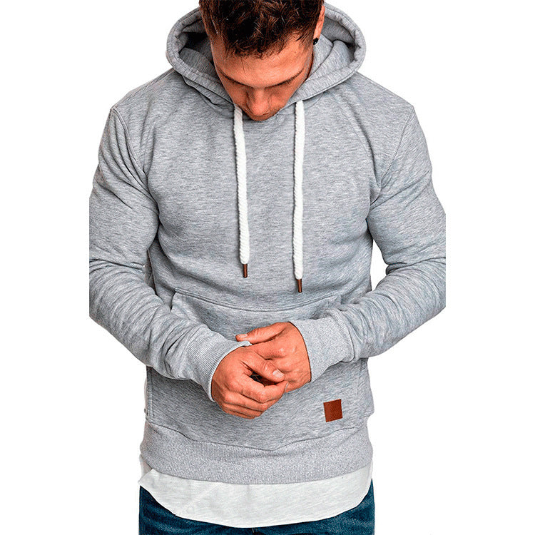 Men's hooded sweater with a fashionable cut and casual lining Skorter